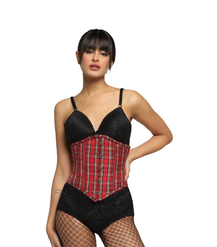 Check Waist Reducing Authentic Steel Boned Sexy Underbust Corset