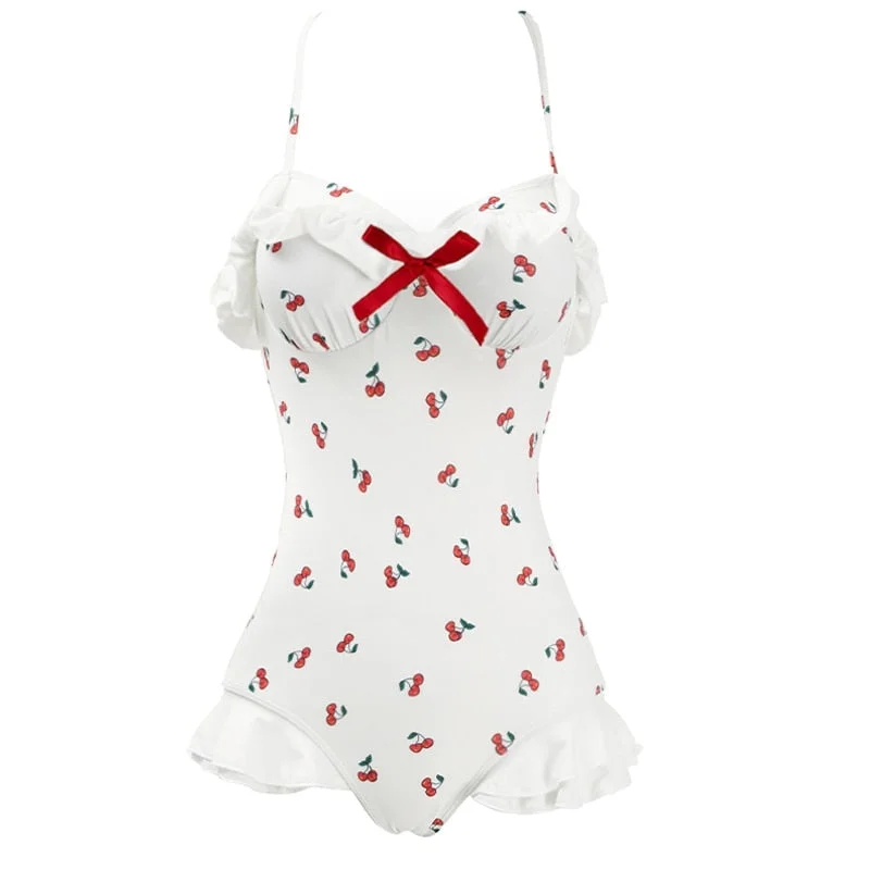 Cherry Ruffle Onesie