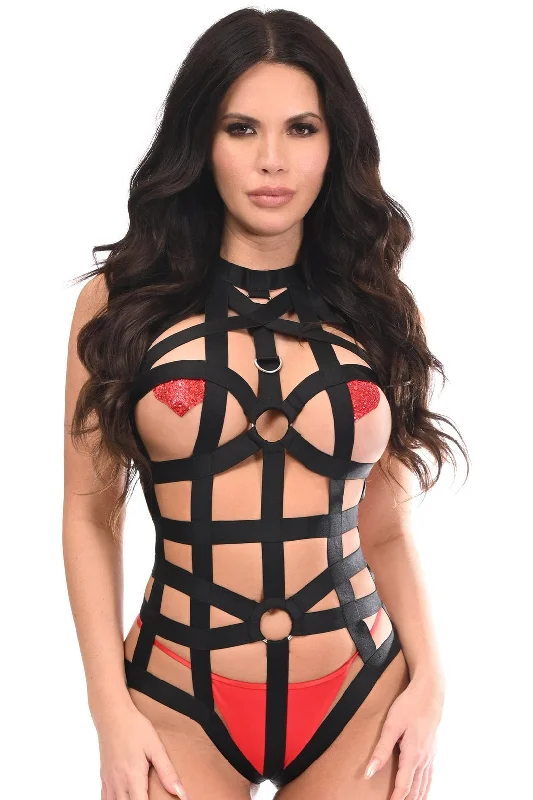 Elastic Harness Strapy Bodysuit