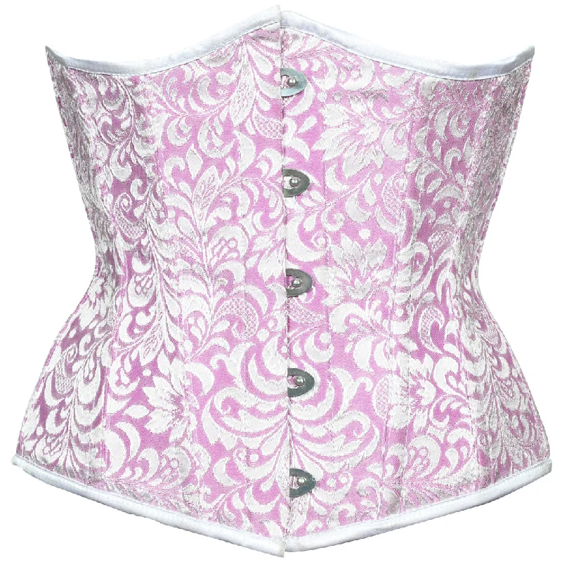 Light Pink Authentic Steel Boned Waist Reducing Underbust Corset