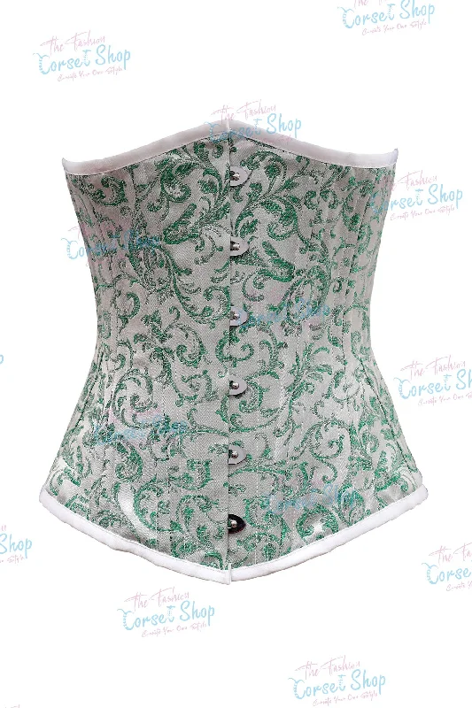 Silver Green Brocade 200