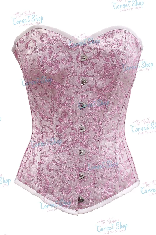 Pink/Silver Brocade 200