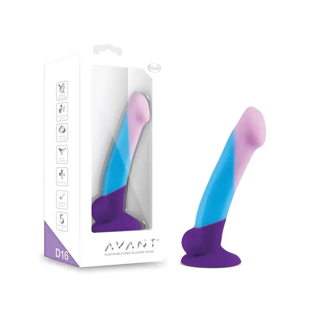 Blush Avant D16 Purple Haze 7 in. Silicone Dildo with Suction Cup