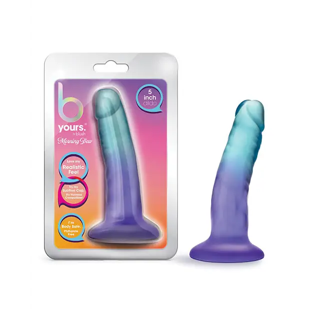 Blush B Yours Morning Dew 5 in. Dildo with Suction Cup Sapphire