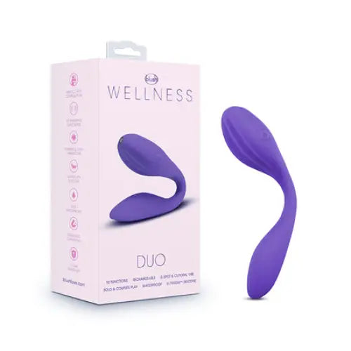 Blush Wellness Duo Rechargeable Silicone Wearable Couples Dual Stimulation Vibrator