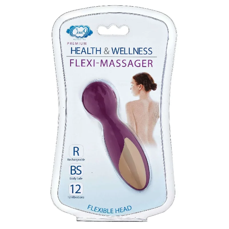 Cloud 9 Health and Wellness Flexi Massager Rechargeable Wand Plum