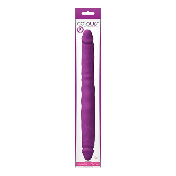 Colours Double Pleasure 12 in. Dual Ended Dildo Purple