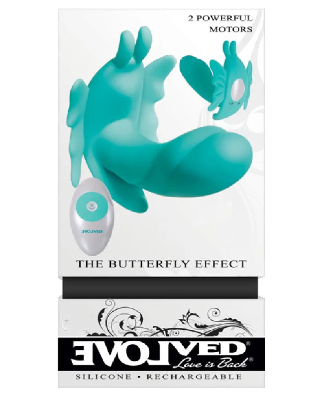 Evolved The Butterfly Effect Rechargeable Dual Stim - Teal