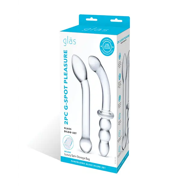 Glas 2-Piece G-Spot Pleasure Glass Dildo Set