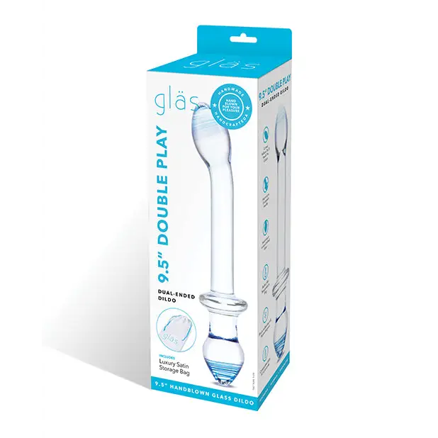 Glas Double Play 9.5 in. Dual-Ended Glass Dildo