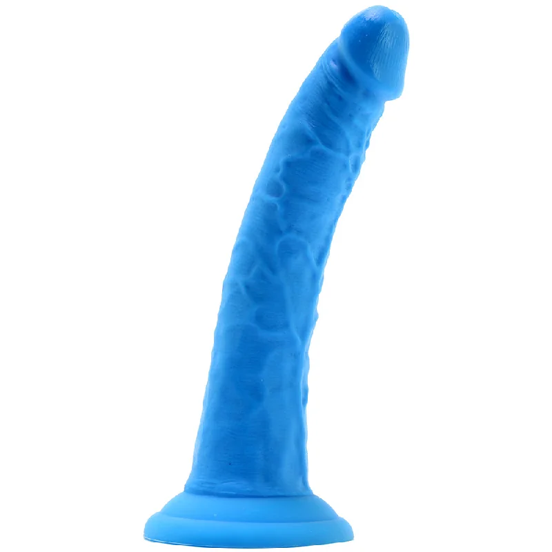 Neo Elite 7.5 Inch Dual Density Silicone Cock in Blue