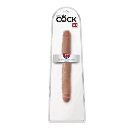 Pipedream King Cock 12 in. Slim Double Dildo Realistic Tan