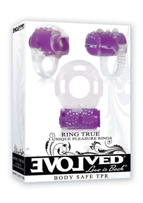 Ring True Pleasure Ring Kit: 3-Piece Vibrating Set for Ultimate Intimacy