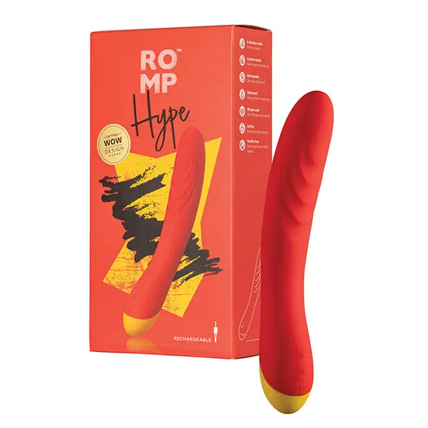 ROMP Hype Red Rechargeable Silicone G-Spot Vibrator