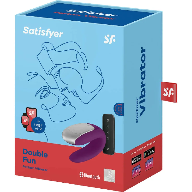 Satisfyer Double Fun Partner Vibrator Violet