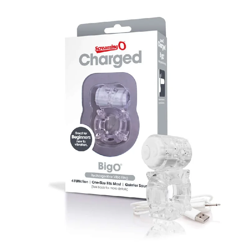 Screaming O Charged BigO Clear - Rechargeable Pleasure for Couples!