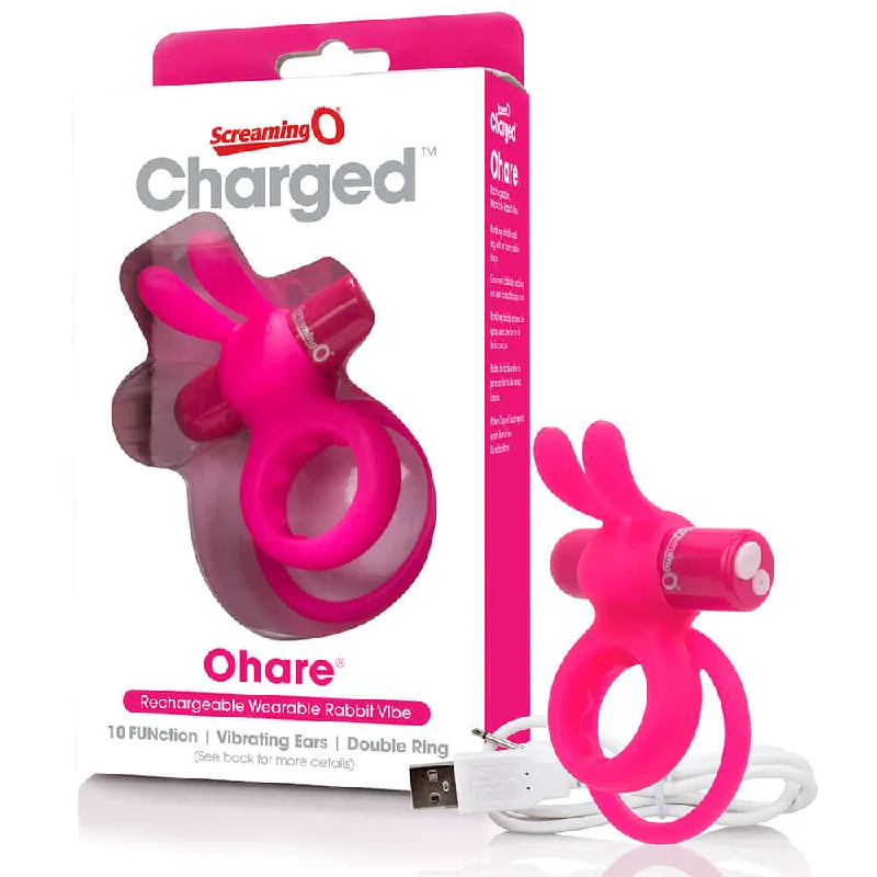 Screaming O Charged Ohare Rechargeable Vooom Mini Vibe Pink