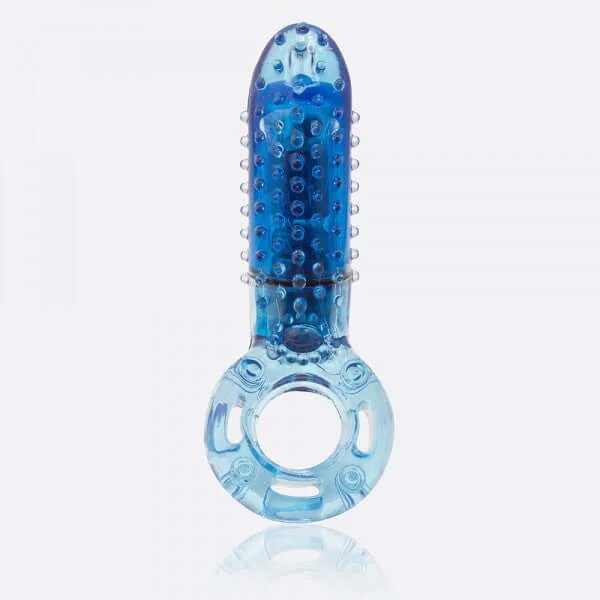 Screaming O O Yeah Blue Vibrating Cock Ring for Ultimate Stimulation