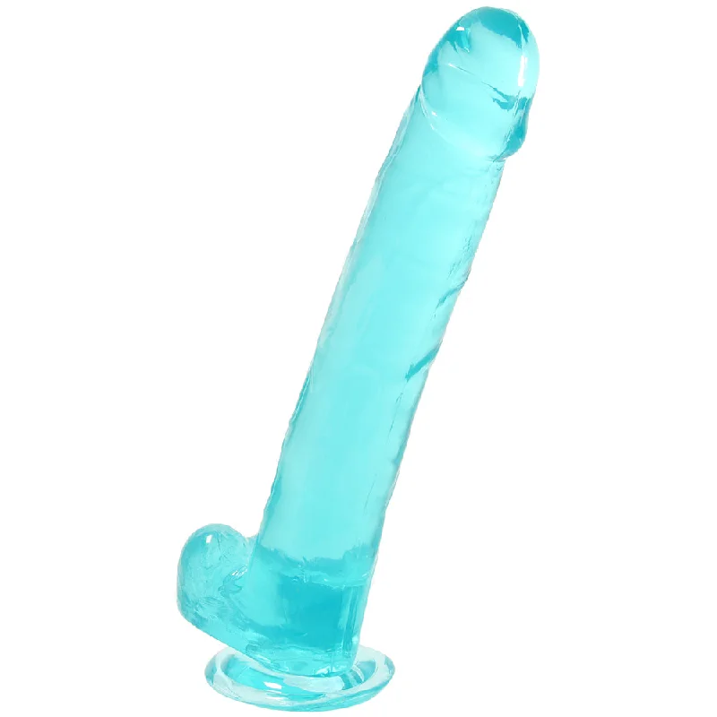 Size Queen 10 Inch Jelly Dildo in Teal