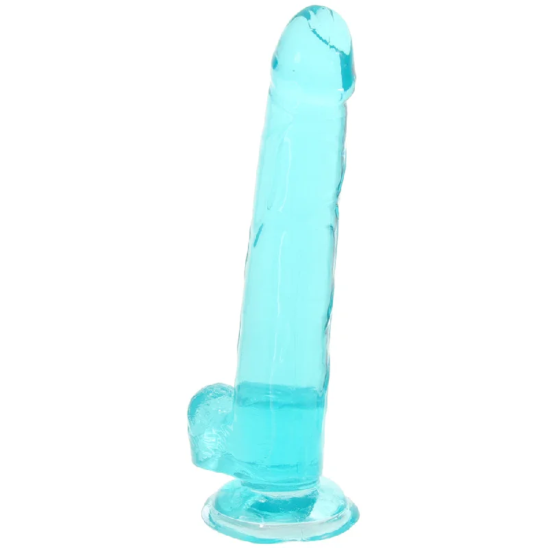 Size Queen 8 Inch Jelly Dildo in Teal