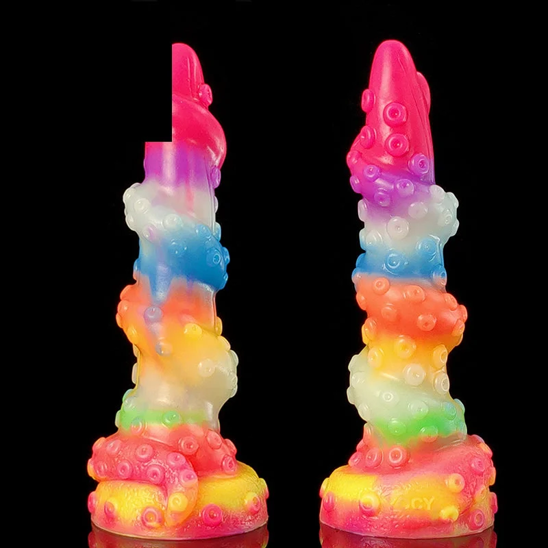 Glowing Colorful Octopus Dildo