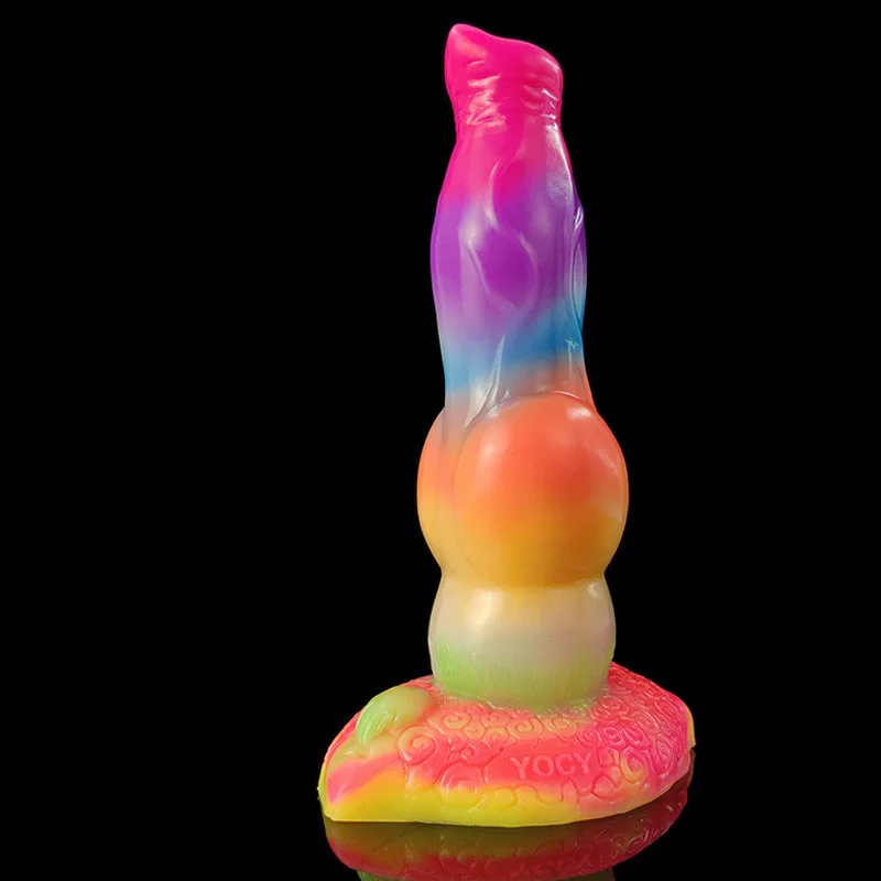 Large Silicone Colorful Dildos Protaste Massager