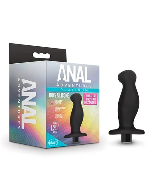 Blush Anal Adventures Platinum Silicone Vibrating Prostate Massager