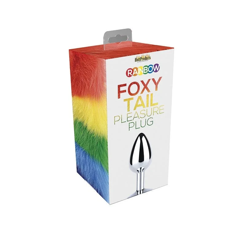 Hott Products Rainbow Foxy Tail Pleasure Plug