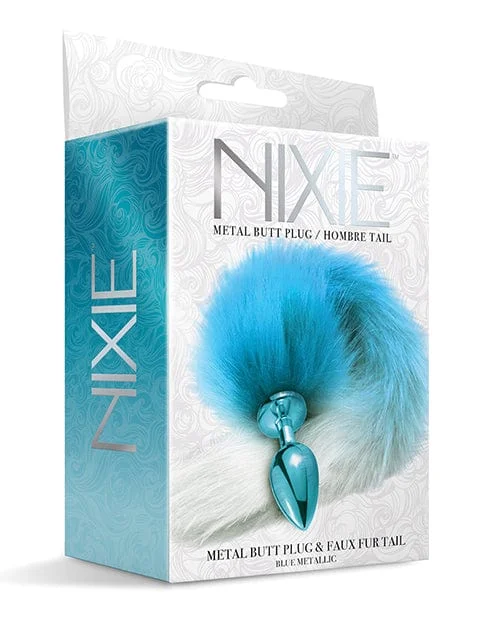 Nixie Metal Butt Plug with Faux Fur Tail