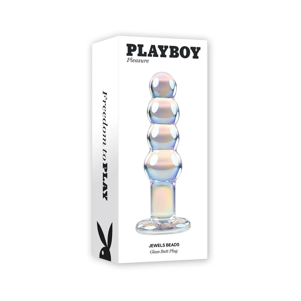 Playboy Jewels Double Glass Butt Plug