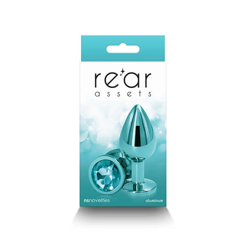 Explore Elegance and Pleasure with Rear Assets Medium Teal Butt Plug