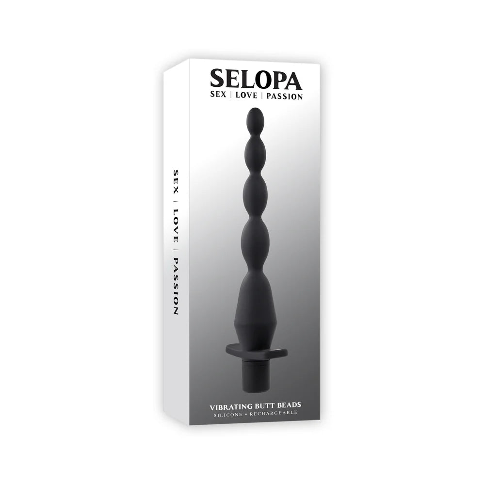 Selopa Vibrating Rechargeable Silicone Butt Beads