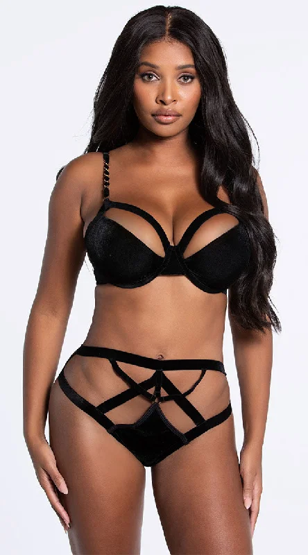 Crossing Chain Bra Set