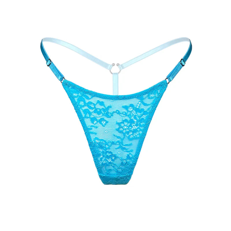 Monique Morin Amphitrite Micro G-String in Blue Flame